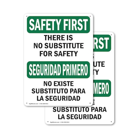 Signmission Safety Culture Sign, 7 in Width, Plastic, Rectangle, Bilingual OS-2PACK-SF-P-710-L-10831
